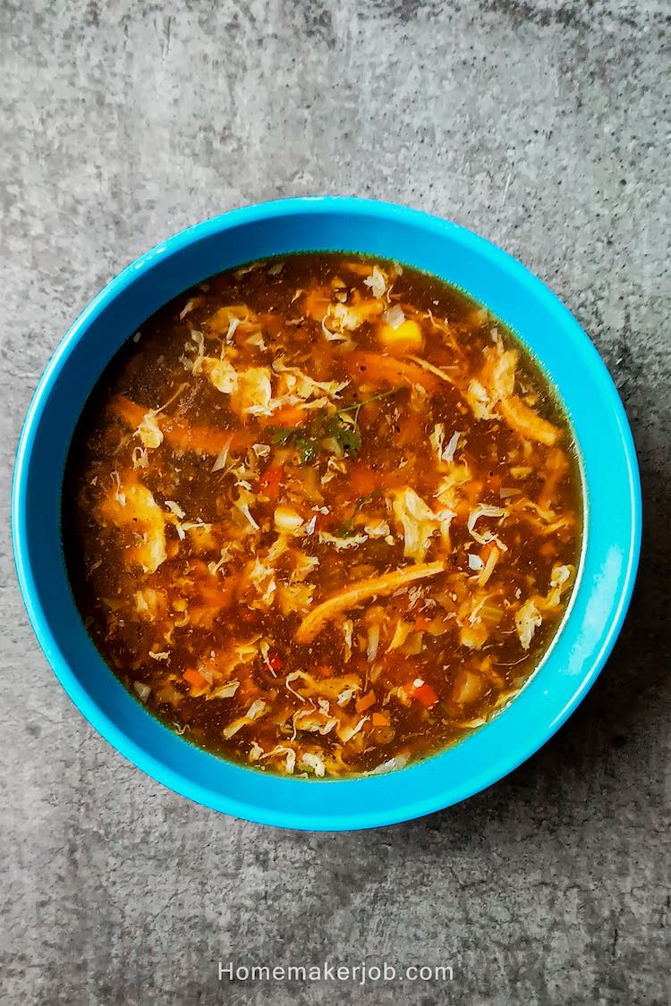 Chicken Manchow Soup A Delicious And Warming Soup With Dry Fried 